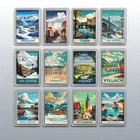 Acrylic Travel City Holiday Fridge Magnet –Souvenir Gift Refrigerator Decoration