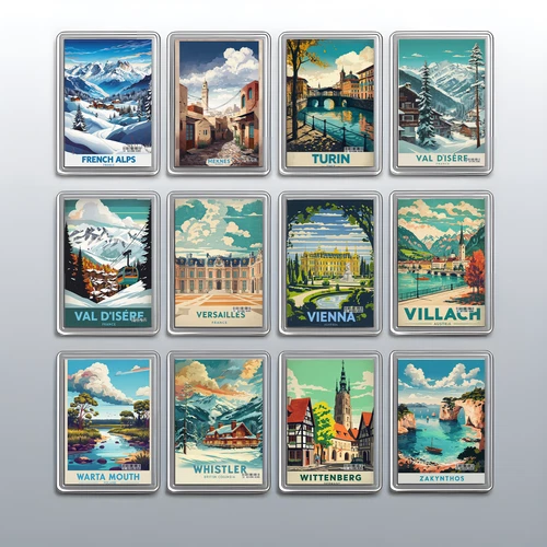 Acrylic Travel City Holiday Fridge Magnet –Souvenir Gift Refrigerator Decoration