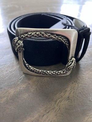 Roberto Cavalli  JUST CAVALLI Men's Belt SNAKE buckle Size 100 L-XL Size 36-38