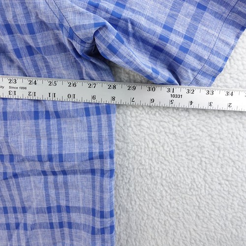 Camisa Orvis Para Hombres XL Botón a Cuadros Pesca Camping Manga Corta Botón Bolsillo - Imagen 5 de 5