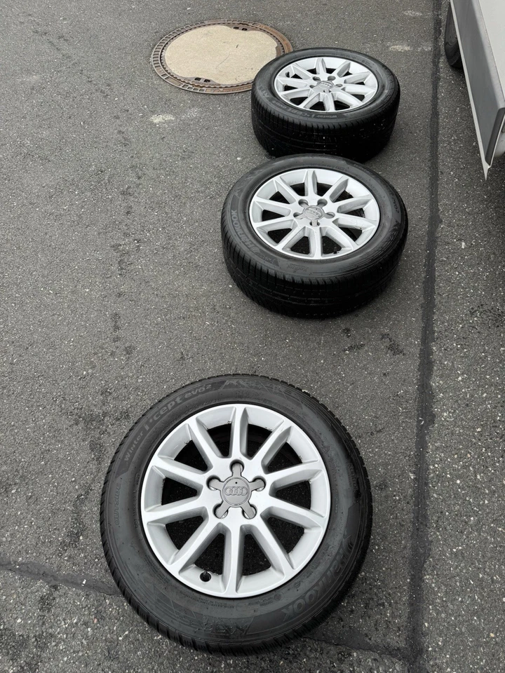 Audi 16-Zoll-Felgen mit Winterreifen Hankook Winter i*cept evo2. - Bild 4 von 4