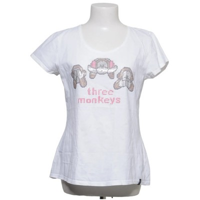 Trigema, T-shirt, Größe: L, Weiß/Pink, Baumwolle, Print, Damen #7VW