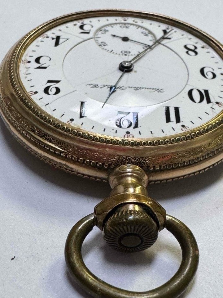 1905 Hamilton Pocket Watch 16s 21j Railroad Grade 990 Gold Filled Runs