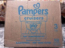 Pampers Cruisers 360 Diapers Size 3 (168ct) OBO 0.18 per diaper