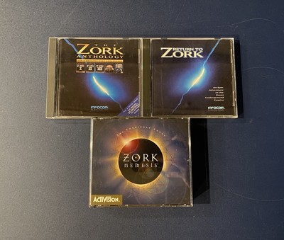 The ZORK Anthology, Nemesis, Return to Zork Activision Infocom Lot Of 3 Pc Games