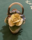 Vintage capodimonte flower basket — photo 2