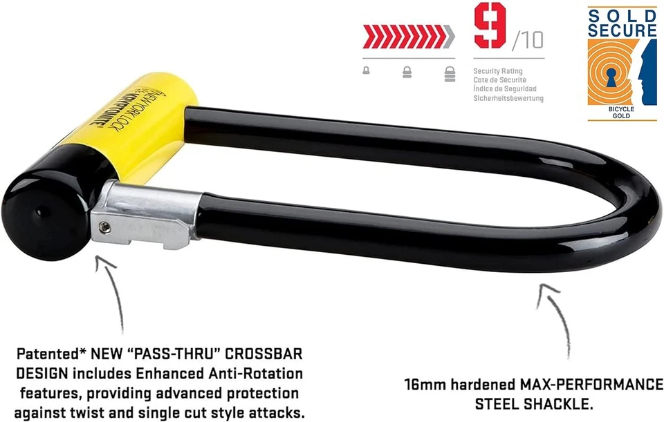 Ultimate Security U-Lock for Bikes - Anti-Theft 16mm Shackle - Image 4 of 4