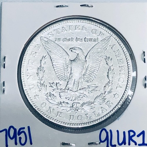 Dólar de plata Morgan 1895 S auténtico alta calidad moneda como nueva de Estados Unidos fecha clave rara 7951 - Imagen 2 de 3