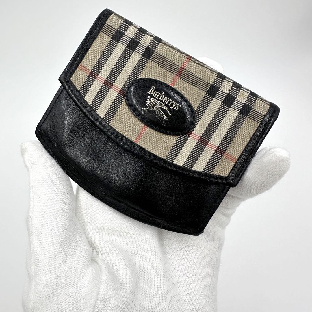 【新品未使用】Burberry Coin case Nova Check Burberry Coin Case Black Nova Check Men's From Japan i6979