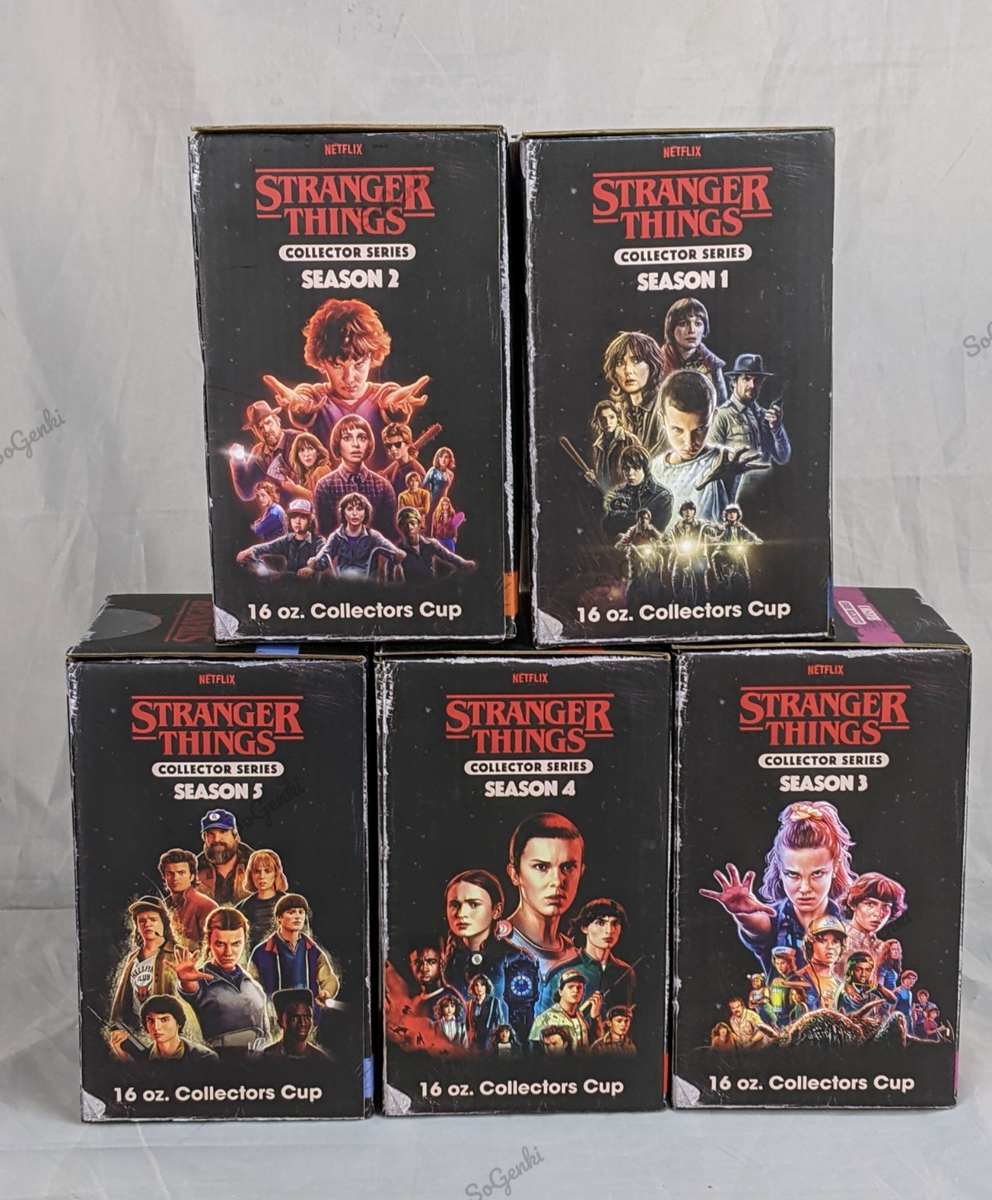 The Stranger Things Season 1 2 3 4 5 16 oz Collector Cups Series