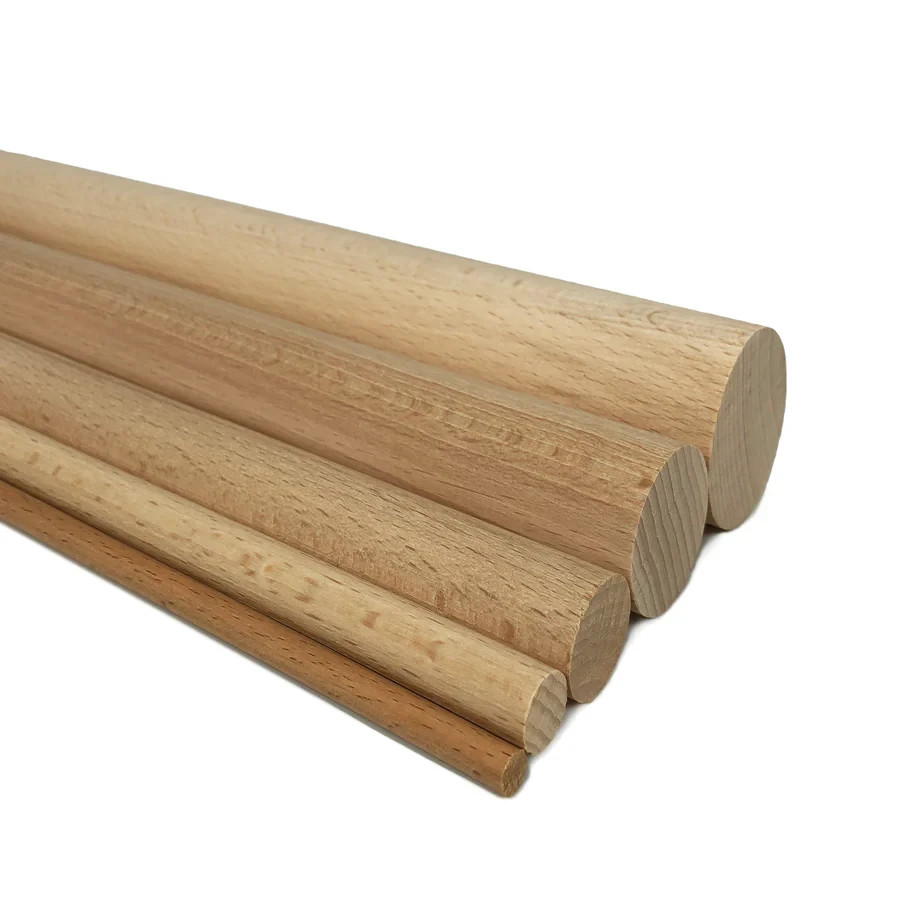 Oak, Walnut, Beech,Ash,Maple,Dowel Rods, 1m Lengths, 30mm to 60mm ...