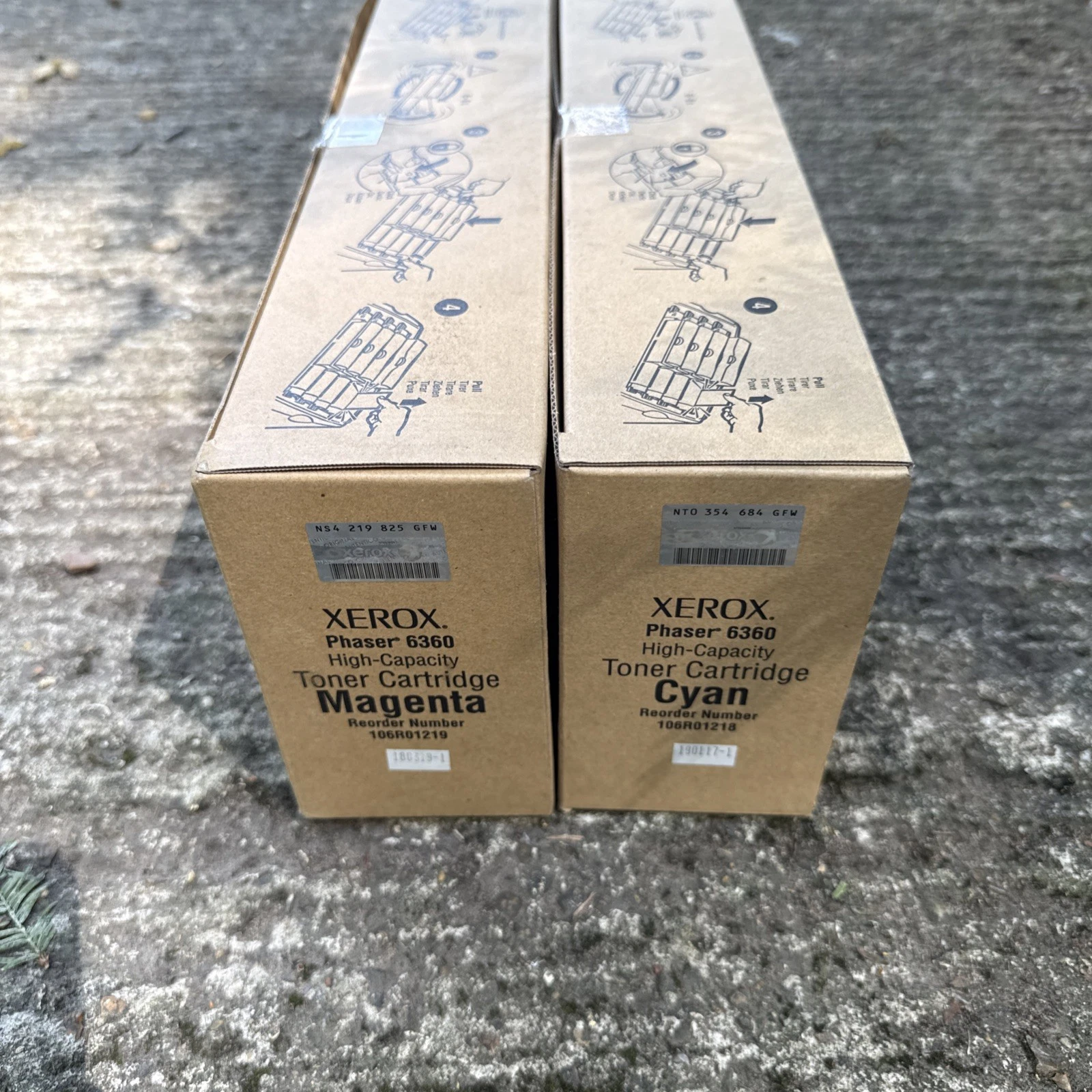 Genuine Xerox 106R01218 106R01219 106R01220 106R01220 Toner Cartridges Set - New 8