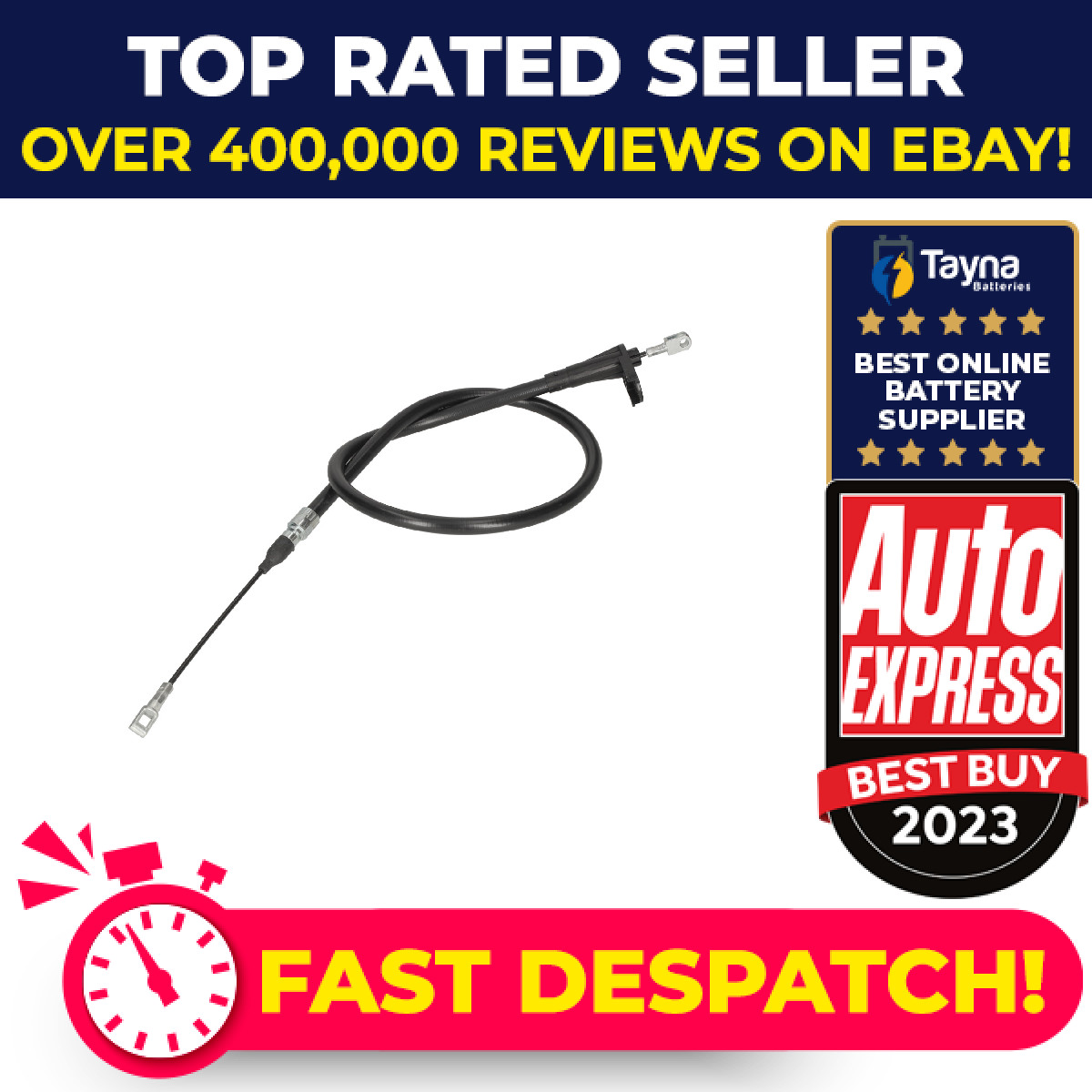 Handbrake Cable fits MERCEDES E220 2.2 Rear Left or Right 93 to 98 M111.960 Febi