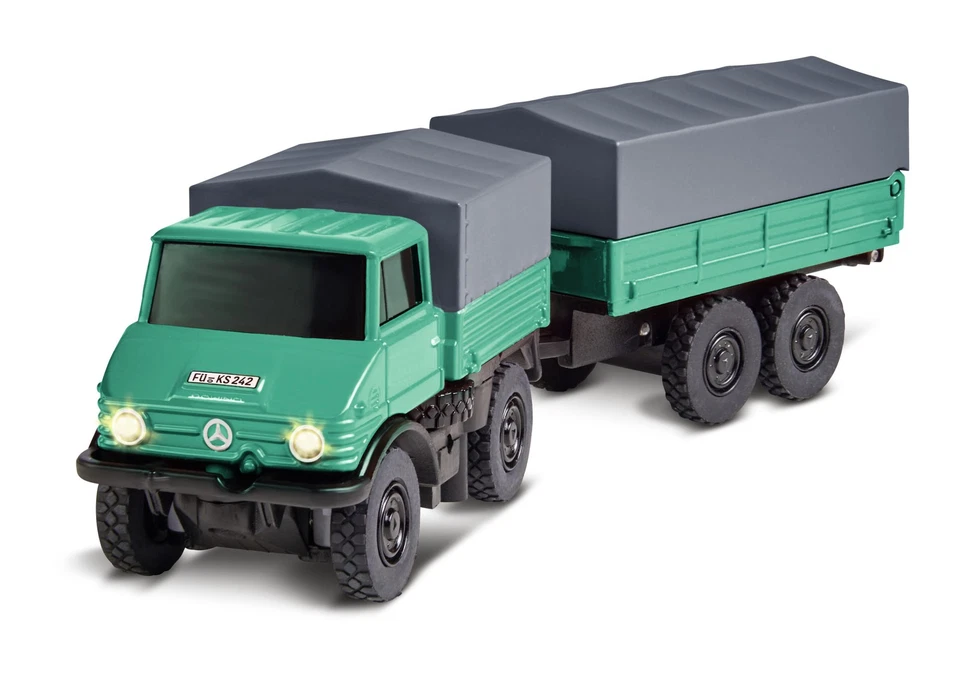 Carson RC Mercedes-Benz Unimog U406 Forst 1:87 RTR – Ideal H0 Modelleisenbahn - Bild 2 von 4