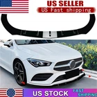 Front Bumper Splitter Lip For Mercedes Benz CLA C118 X118 20-2023 2021 AMG Black