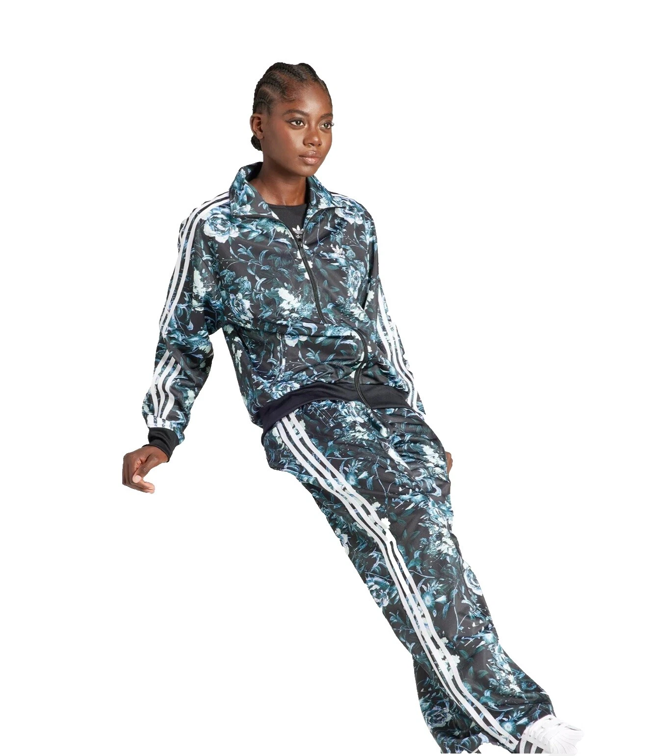 Спортивные костюмы и комплекты из полиэстера с цветочным узором для женщин