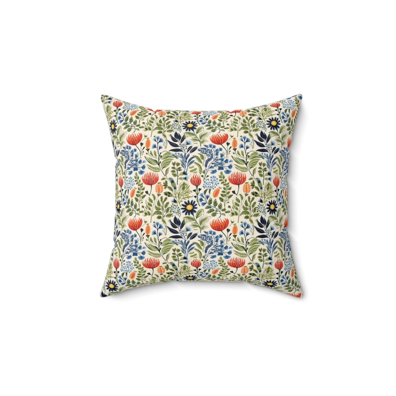 Red and Blue Floral Spun Polyester Square Throw Pillow- Gift Idea
Opens in a new window or tab