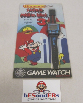 NINTENDO GAME WATCH - SUPER MARIO BROS.3 - QUARTZ ALARM - NEU - OVP - PAL - 1991