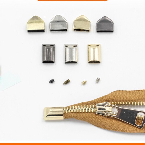 10Pcs Metal Zipper Closure Bottom Lock Pull Stopper Repair Clothes Sewing Tools - Picture 8 of 20