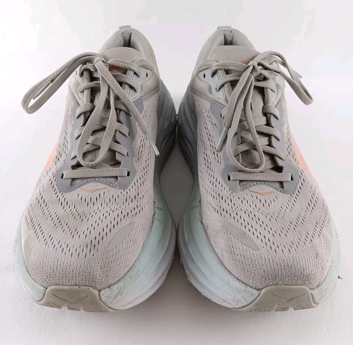 Hoka One One Bondi 8 Womens 9 B Gray Harbor Mist Lunar Rock