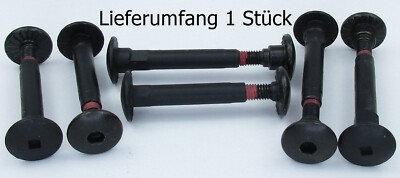 1St. K2 Achse S170, 33mm u. 38mm / 6 mm Ø + Schraube, Original