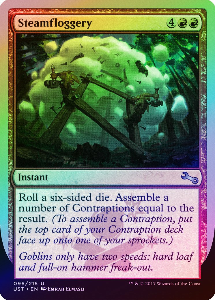 Steamfloggery FOIL Unstable NM Red Uncommon MAGIC THE GATHERING CARD  ABUGames | eBay