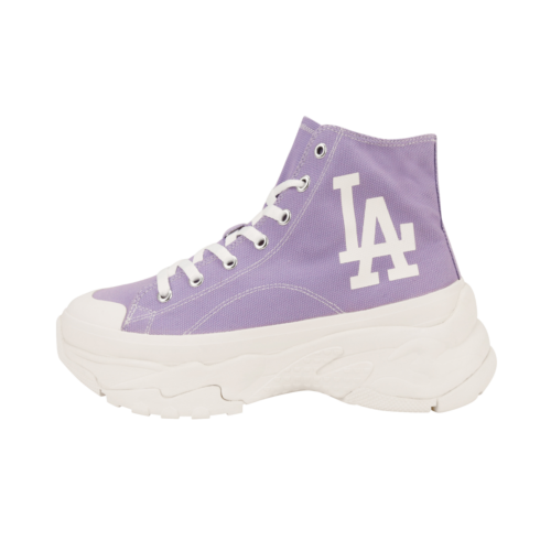 MLB Chunky High LA Dodgers Shoes Baseball Sneakers Violet 32SHU1111-07V US 5-8 - Picture 1 of 6