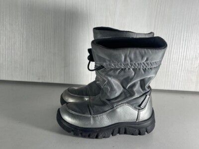 Naturino Kids Girls Grey Drawstring Winter Snow Waterproof Boot