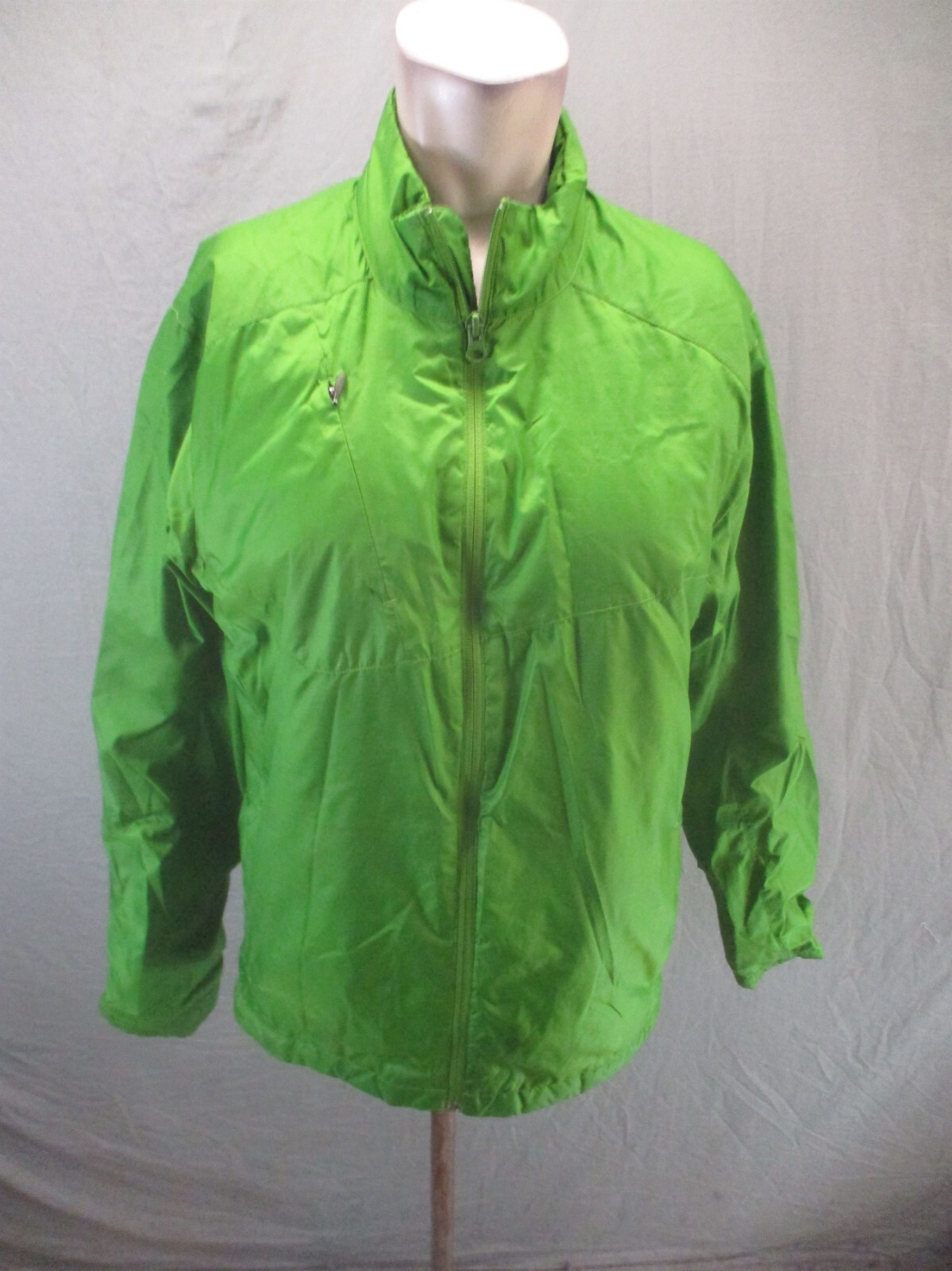 Giacca ciclismo SALOMON taglia M uomo verde full zip supporto colletto isolato 478