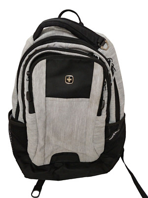 Swiss Gear Uline 16'' Laptop Backpack Wenger Synergy - Black/Gray - Multi Pockets