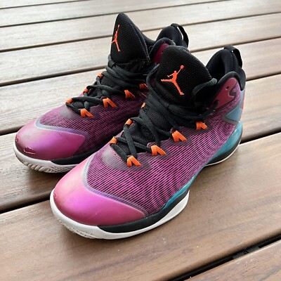 Nike Air Jordan Super Fly 3 Plum Blue Flight Plate Sneaker Size 7Y