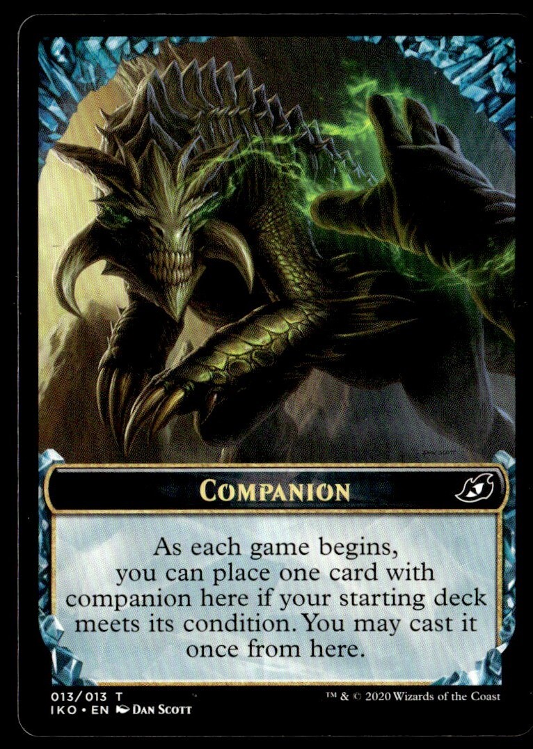 2020 Ikoria Lair of Behemoths Companion Token 13 MTG Common