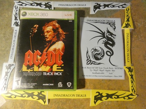 Rock Band: AC/DC Live Track Pack ACDC Xbox 360, 2008 Mint Condition ...