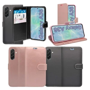 Pour Samsung Galaxy A36 5G Étui de téléphone Wallet Flip PU Couverture de poche en cuir carte
