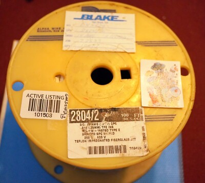 100'-ALPHA 2804/2  WH005 MIL 1678D PTFE                  **VERY HARD TO FIND**