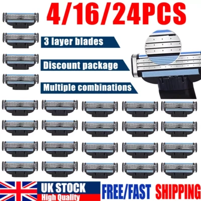 Multiple Blades For Gillette MACH 3 Razor Blade Stainless Steel Blade Replacment