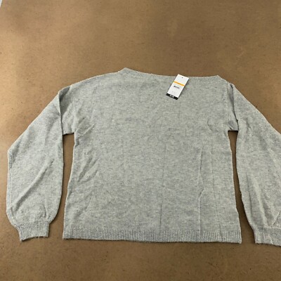 Sofia Jeans by Sofia Vergara Women's Size Medium Gray One Shoulder Sweater NWT