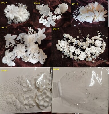 49 Pc W/7 Styles Wholesale Lots Bridal Crystal Flower Girls Princess Headdress