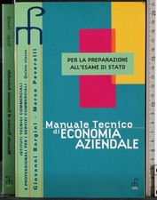 MANUALE TECNICO DI ECONOMIA AZIENDALE. BORGINI, PEVERELLI. PARAMOND.