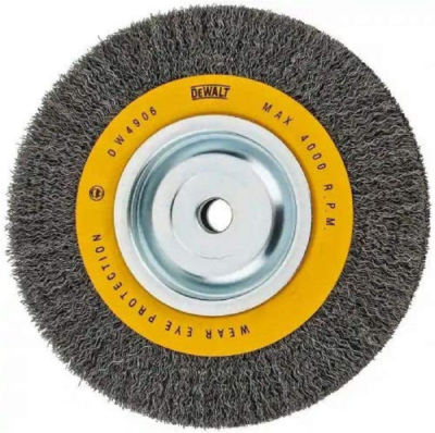 #ad DEWALT Wire Wheel For Bench Grinder Crimped Wire 8 Inch DW4906 $22.67