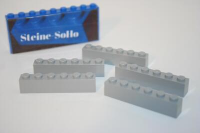 Lego (c) 5x 1x6 Basic Stein - hellgrau - light bluish Gray - Basis - 3009