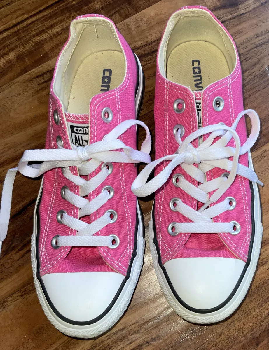 Converse Women s All Star Chuck Taylor Low Top Hot Pink White Shoes Size 7.0