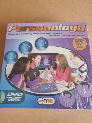 PERSONOLOGY ~~ DVD BOARD GAME ~~ CAN YOU GUESS THE CELEB ? ~~ NEW &  SEALED - Afbeelding 1 van 5