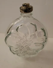 Vtg Perfume Bottle Colonge Enjoli Flower Floral 3"