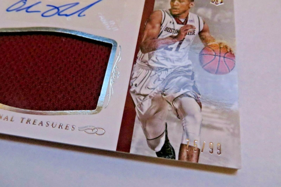 2015 National Treasures Multisport Signatures Olivier Hanlan Auto Card 75/99 - Image 2 of 3