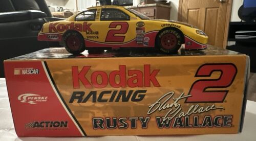 Action Collectible #2 Rusty Wallace 2004 NASCAR Kodak Dodge 1:24 Bank 1 Of 324 - Picture 1 of 17