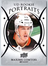 MAXIME COMTOIS 2018-19 UPPER DECK UD PORTRAITS ROOKIES 18-19 NO P-69    40615