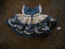 Beautiful NEW Hand-Crocheted Dress Baby Girl HI-351