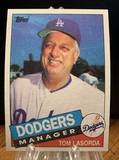 1985 Topps Baseball #601 Tom Lasorda MGR, CL Los Angeles Dodgers