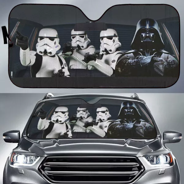 Star Wars Darth Vader And Stormtrooper Car Windshield Sun Shade